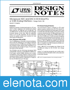 Linear Technology LTC1298 datasheet