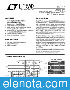 Linear Technology LTC1318 datasheet