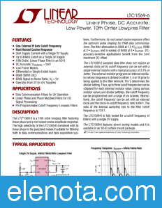Linear Technology LTC1569-6 datasheet