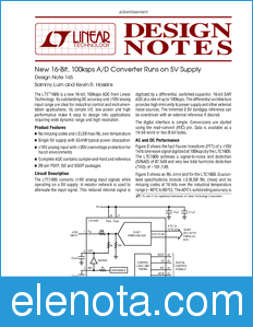 Linear Technology LTC1605 datasheet