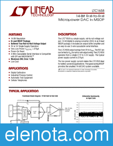 Linear Technology LTC1658 datasheet
