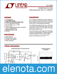 Linear Technology LTC1658 datasheet