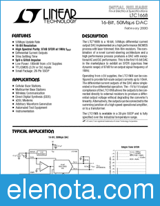 Linear Technology LTC1668 datasheet