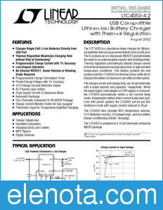 Linear Technology LTC4053-4.2 datasheet