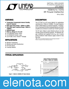 Linear Technology LTC5507 datasheet