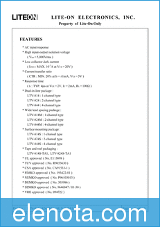 LiteOn LTV-824S datasheet
