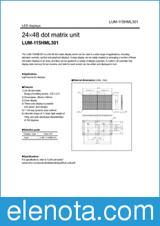 Rohm LUM-115HML301 datasheet