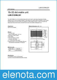 Rohm LUM-512HML301 datasheet