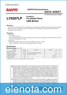 Sanyo LV5207LP datasheet