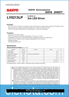 Sanyo LV5213LP datasheet