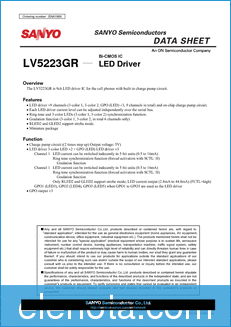 Sony LV5223GR datasheet