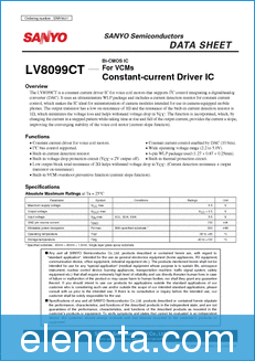 Sanyo LV8099CT datasheet