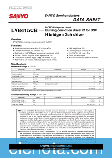 Sanyo LV8415CB datasheet
