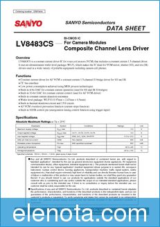 Sanyo LV8483CS datasheet