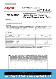 Sanyo LV8548MC datasheet