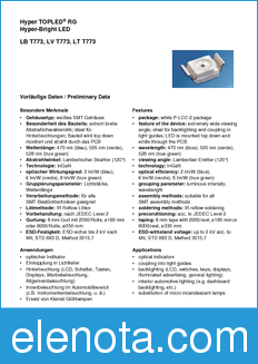 Infineon LVT773-R1S2-1 datasheet