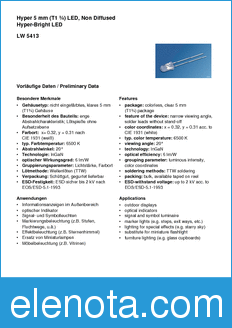 Infineon LW5413-VBW-1 datasheet