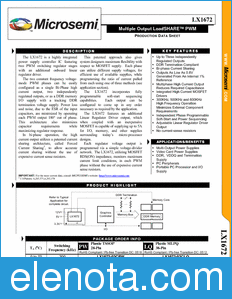 Microsemi LX1672-03CPW datasheet