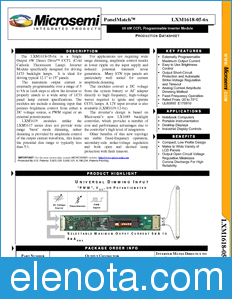 Microsemi LXM1618-05-62 datasheet