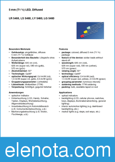 Infineon LY5460-L datasheet