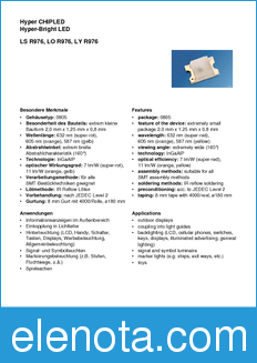 Infineon LYR976 datasheet