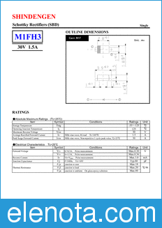 Shindengen M1FH3 datasheet