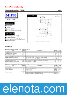 Shindengen M1FS6 datasheet