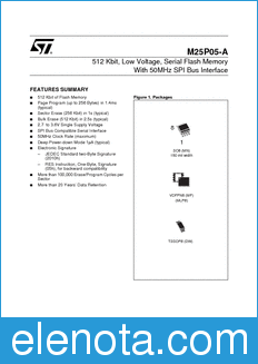 STMicroelectronics M25P05-A datasheet