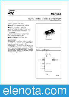 STMicroelectronics M27128A datasheet