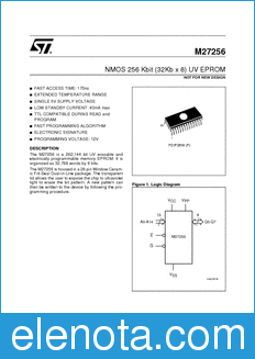 STMicroelectronics M27256 datasheet