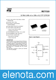 STMicroelectronics M27V320 datasheet