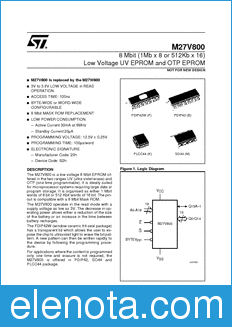 STMicroelectronics M27V800 datasheet