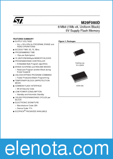 STMicroelectronics M29F080D datasheet