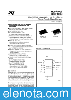 STMicroelectronics M29F100B datasheet