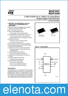 STMicroelectronics M29F200B datasheet