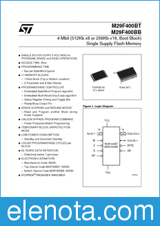 STMicroelectronics M29F400BB datasheet