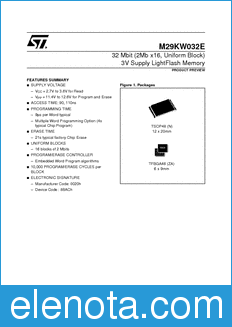 STMicroelectronics M29KW032E datasheet