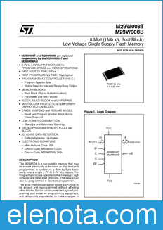 STMicroelectronics M29W008B datasheet