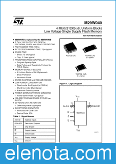STMicroelectronics M29W040 datasheet