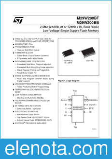 STMicroelectronics M29W200BB datasheet
