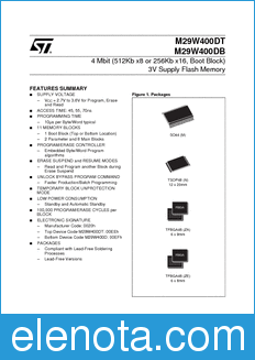 STMicroelectronics M29W400DB datasheet