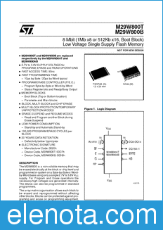 STMicroelectronics M29W800B datasheet