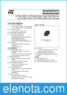 STMicroelectronics M36D0R6040T0 datasheet