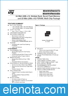 STMicroelectronics M36W0R6050B datasheet