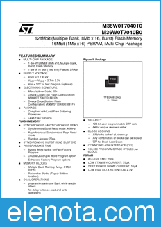 STMicroelectronics M36W0T7040T0 datasheet