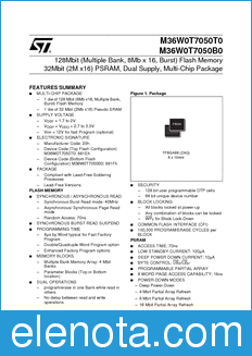 STMicroelectronics M36W0T7050B0 datasheet