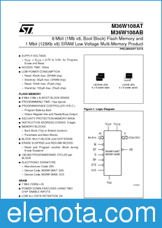 STMicroelectronics M36W108AB datasheet