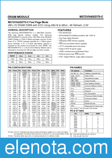 Samsung M372V0405DT0-C datasheet