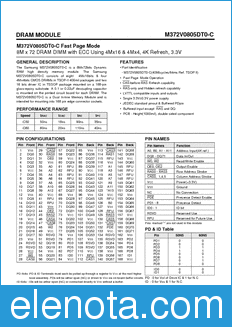 Samsung M372V0805CT0-C datasheet