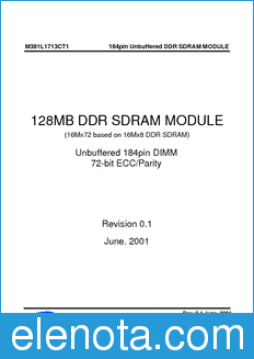 Samsung M381L1713CT1 datasheet